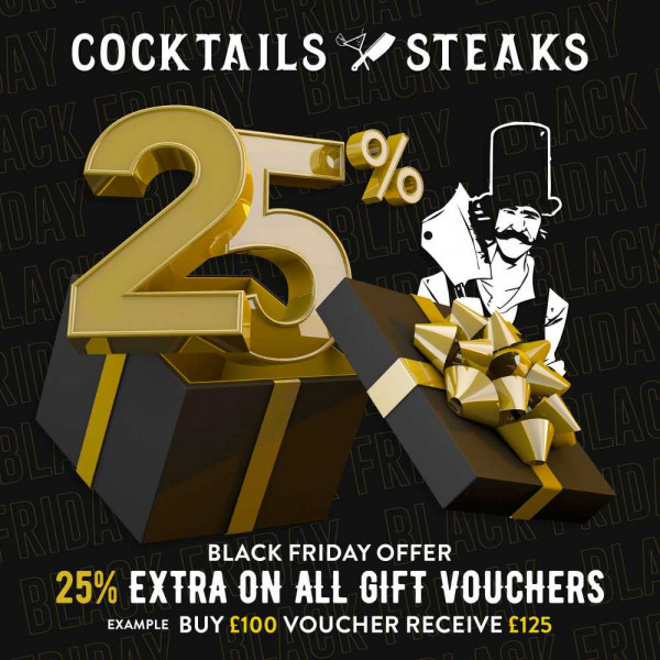 Image for Cocktails & Steaks Voucher - Black Friday